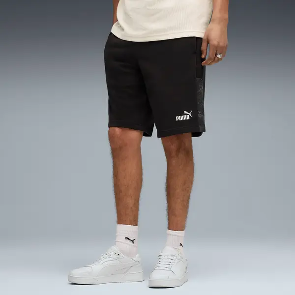 PUMA PUMA Essentials Camo 10'' Shorts Men, Clothing, Black, S