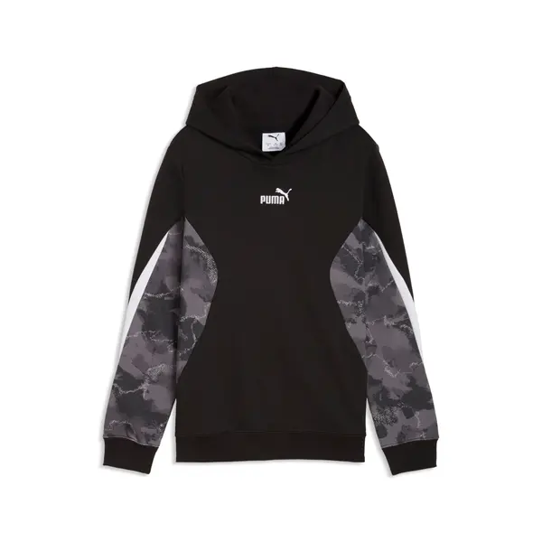 PUMA PUMA Essentials Camo Hoodie Youth, Sweatshirts, Black, 15-16Y