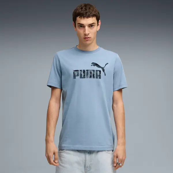 PUMA PUMA Essentials Camo Tee Men, Clothing, Cool Blue, S
