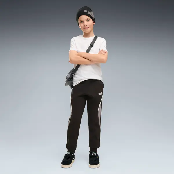 PUMA PUMA Essentials Colourblocked Sweatpants Youth, Clothing, Black, 15-16Y
