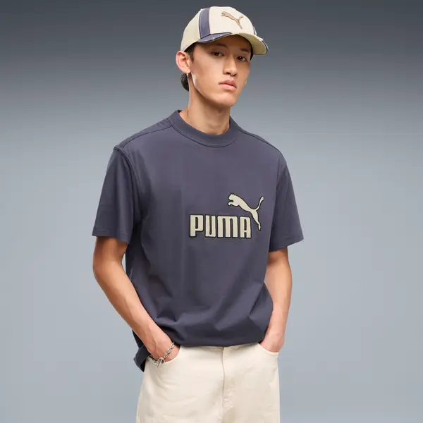 PUMA PUMA Essentials Elevated No.1 Relaxed Tee Men, Men, Inky Depths, S