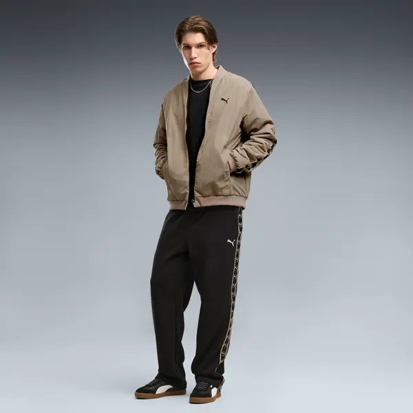 PUMA PUMA Essentials Elevated Tape Relaxed Pants Men, Clothing, Black, S