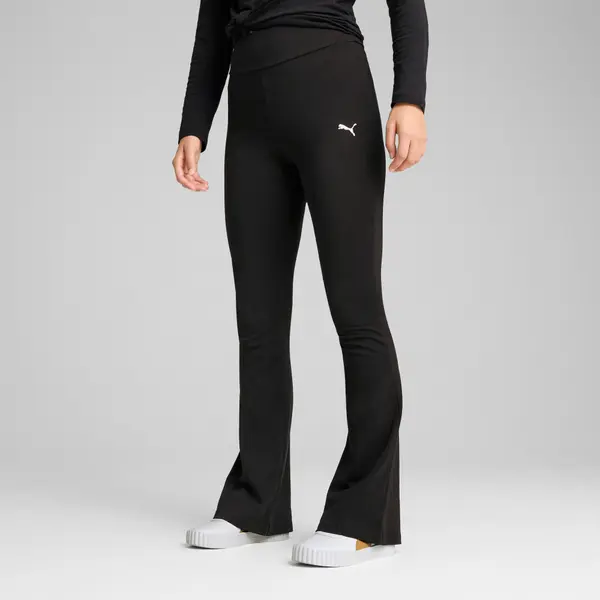 PUMA PUMA Essentials High-Waist Flared Leggings Women, Clothing, Black, S