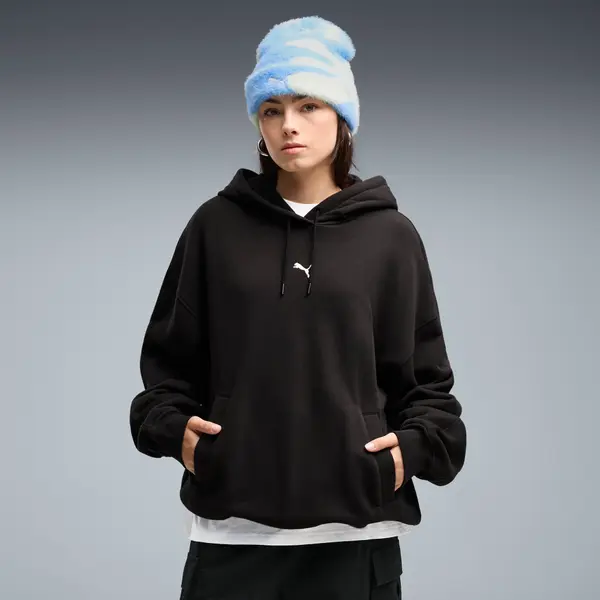 PUMA PUMA Essentials Oversized Hoodie Women, Clothing, Black, S