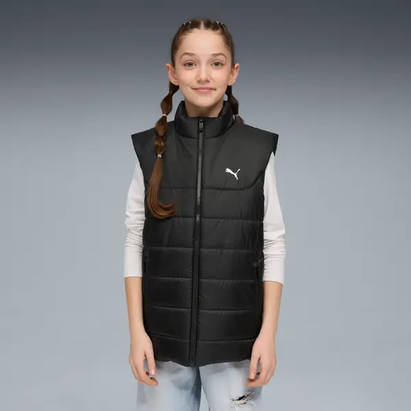 PUMA PUMA Essentials Padded Vest Youth, Clothing, Black, 15-16Y