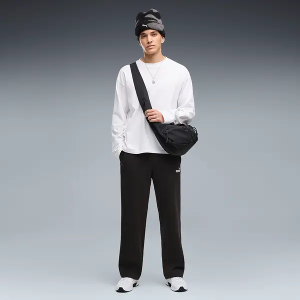 PUMA PUMA Essentials Relaxed No. 1 Logo Pants Men, Clothing, Black, S