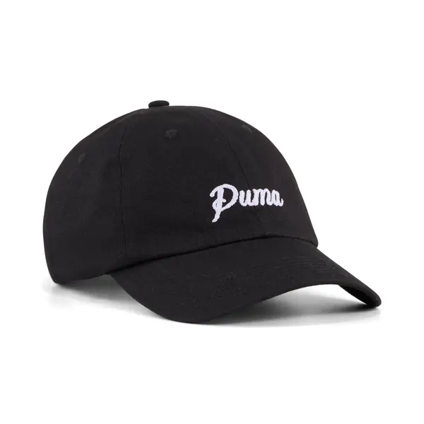 PUMA PUMA Essentials Script Dad Cap, Women, Black, OSFA