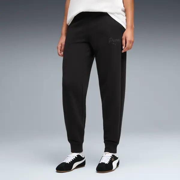 PUMA PUMA Essentials Script Sweatpants Women, Clothing, Black, S