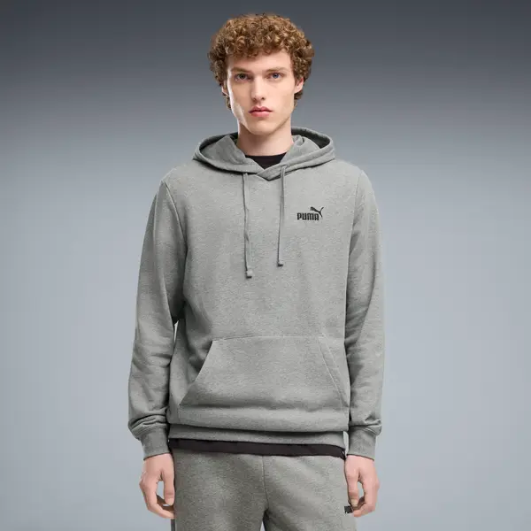 PUMA PUMA Essentials Small No. 1 Logo Hoodie Men, Clothing, Medium Gray Heather, S