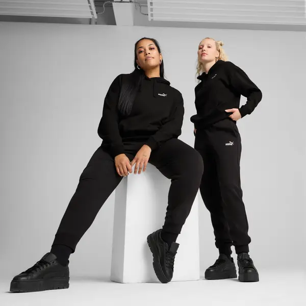 PUMA PUMA Essentials Small No. 1 Logo Sweatpants Women, Clothing, Black, XXS