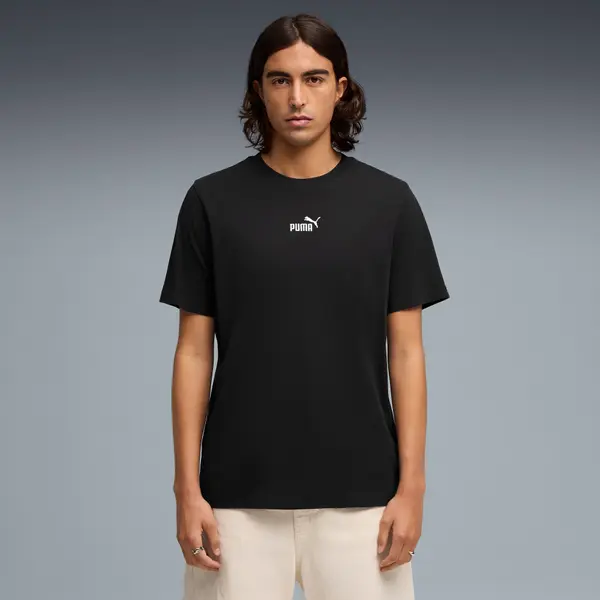 PUMA PUMA Essentials Small No.1 Logo Tee Men, Clothing, Black, S