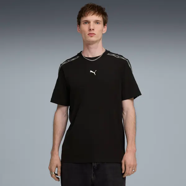 PUMA PUMA Essentials Tape Tee Men, Clothing, Black, S