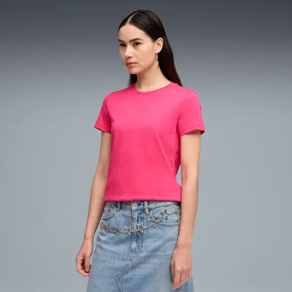 PUMA PUMA Essentials Tee Women, Clothing, Pink, S