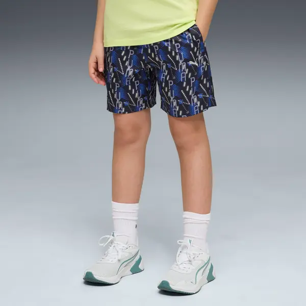 PUMA PUMA Essentials Training Printed Woven Shorts Youth, Clothing, New Navy, 15-16Y