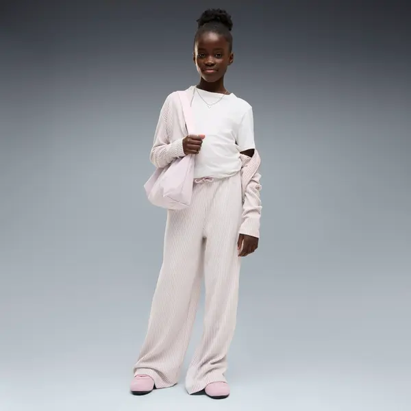 PUMA PUMA Essentials Wide Leg Soft Touch Pants Youth, Kids, Misty Pink Heather, 15-16Y