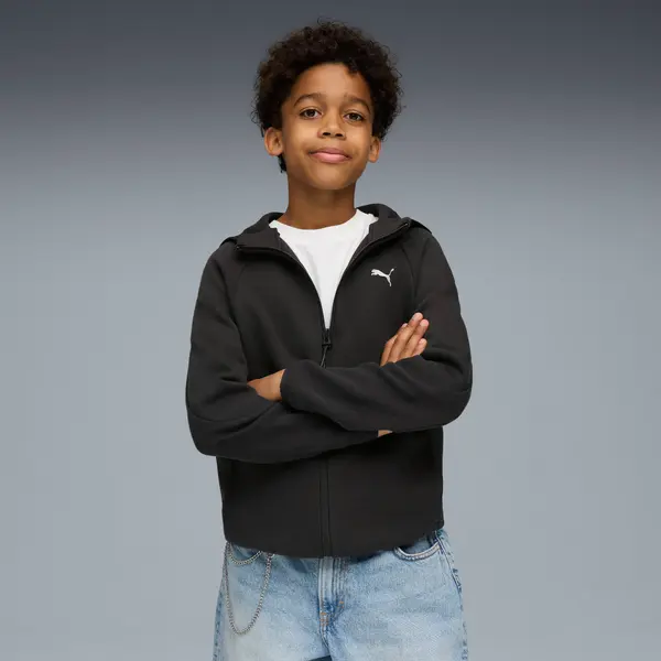 PUMA PUMA Evostripe Full-Zip Hoodie Youth, Clothing, Black, 15-16Y