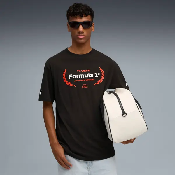 PUMA PUMA F1® Essentials Graphic Tee Men, Clothing, Black, S