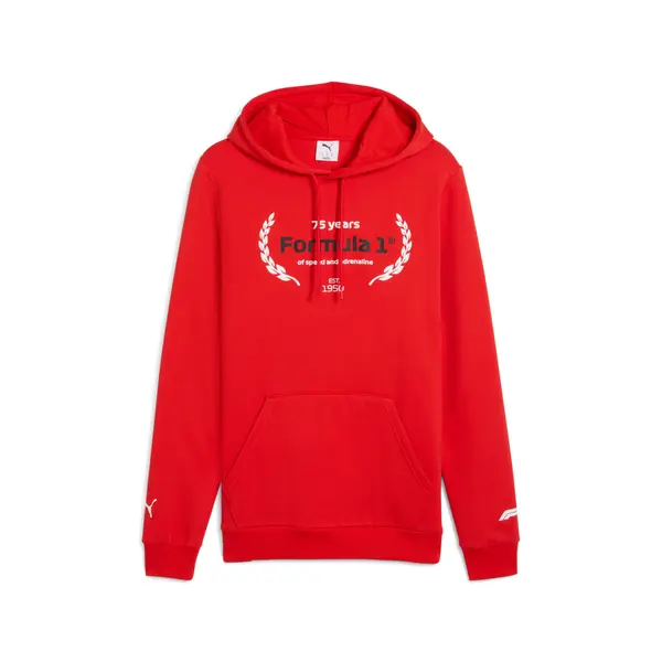 PUMA PUMA F1® Essentials Logo Graphic Hoodie Men, Motorsport, Pop Red, S