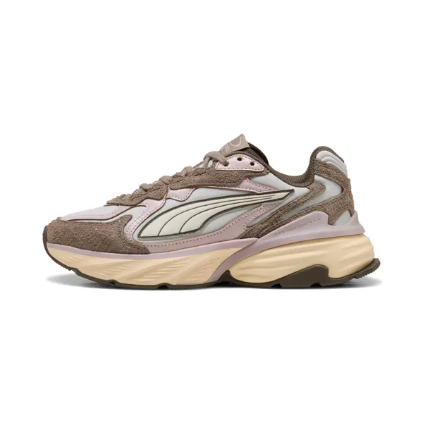PUMA PUMA Fade LS Brushed Luxe Sneakers Women, Shoes, Glacial Gray/Powder Pink, 35.5