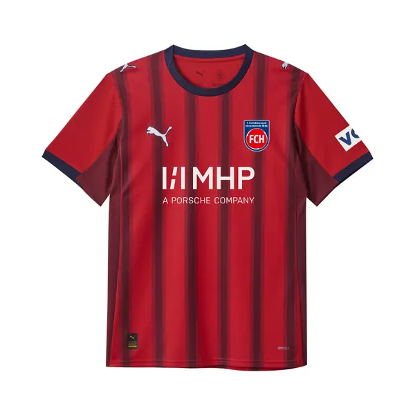 PUMA PUMA FC Heidenheim 25/26 Home Jersey Youth, Clothing, Red/Regal Red, 4-5Y