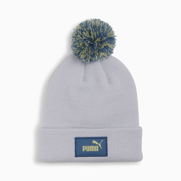 PUMA PUMA FC Pom Pom Beanie Hat Youth, Silver Mist