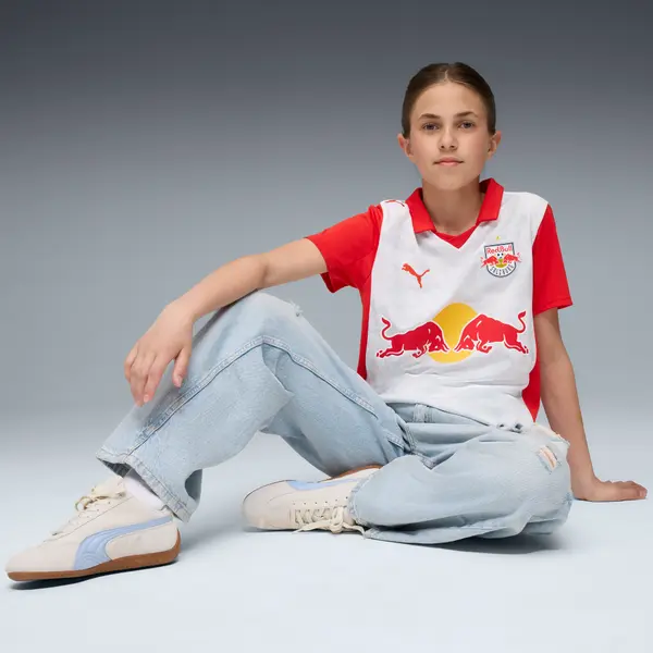 PUMA PUMA FC Red Bull Salzburg 25/26 Home Jersey Youth, Clothing, White/Red, 15-16Y