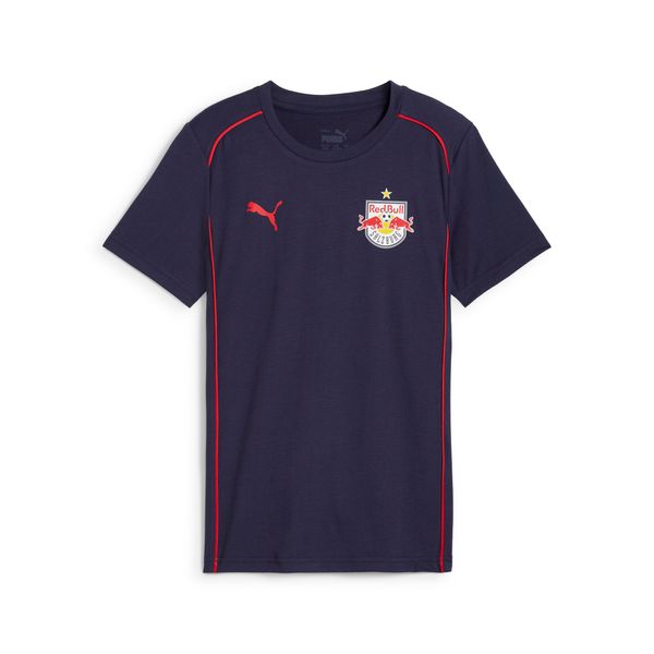 PUMA Puma FC Red Bull Salzburg Casuals Tee Youth, Blue, Size 13-14Y, Clothing