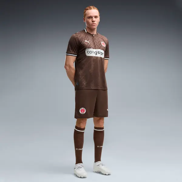 PUMA PUMA FC St. Pauli 26/27 Shorts Men, Clothing, Espresso Brown/White, S