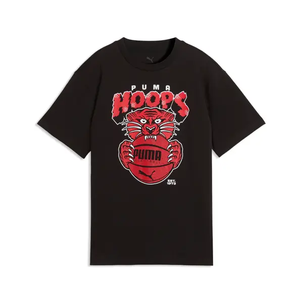 PUMA PUMA Flagrant Foul Relaxed Basketball Tee Youth, Shop, Black, 15-16Y