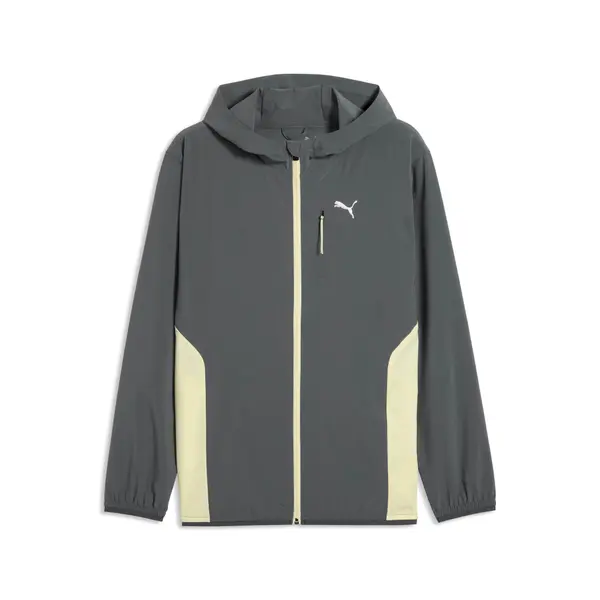 PUMA PUMA FLEX STRETCH Woven Training Jacket Men, Clothing, Galactic Gray/Apple Spritz, S