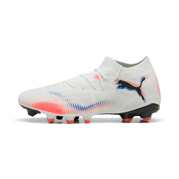 PUMA PUMA FUTURE 8 MATCH FG/AG Football Boots Unisex, Shoes, White/Black/Glowing Red, 44