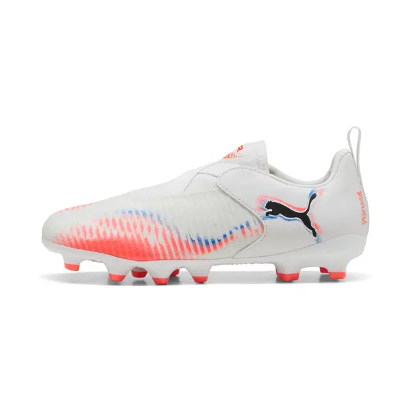 PUMA PUMA FUTURE 8 MATCH FG/AG Laceless Football Boots Youth, Shoes, White/Black/Glowing Red, 29