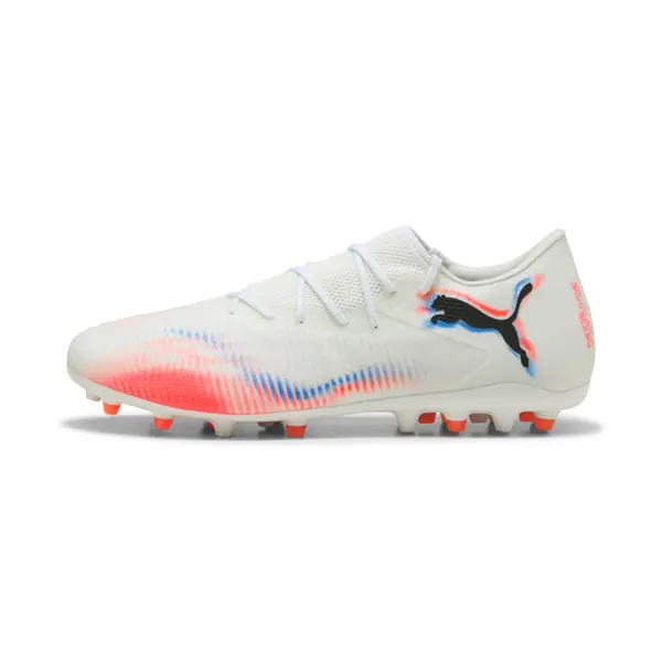PUMA PUMA FUTURE 8 MATCH MG Low Football Boots Unisex, Shoes, White/Black/Glowing Red, 44