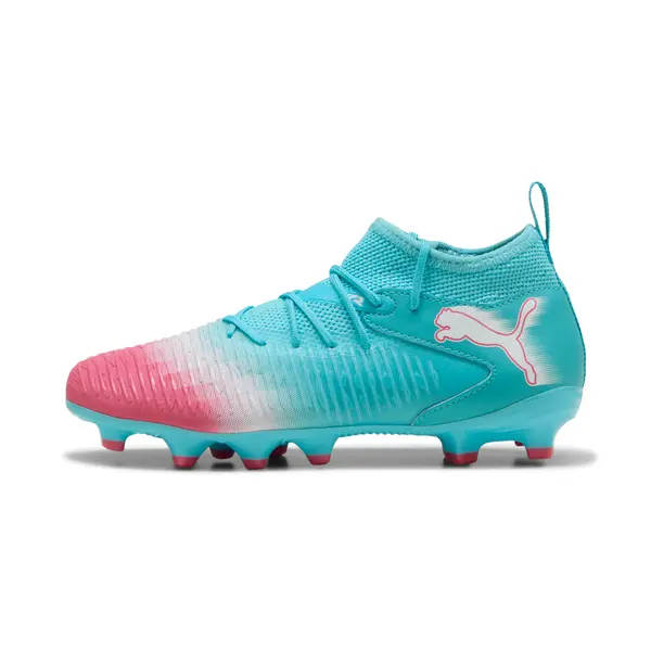 PUMA PUMA FUTURE 8 MATCH RE-CHARGE FG/AG Football Boots Youth, Shoes, Hero Blue/White/Sunset Pink, 29