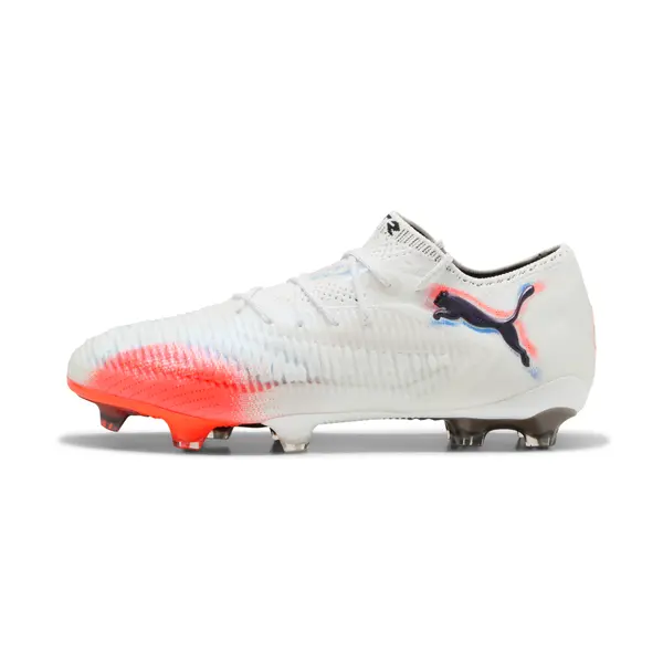 PUMA PUMA FUTURE 8 ULTIMATE FG Low Football Boots Unisex, Shoes, White/Black/Glowing Red, 44