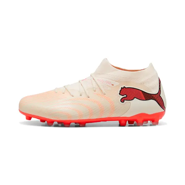 PUMA PUMA FUTURE 9 MATCH MG Football Boots Unisex, Shoes, Sugared Almond/White/Ultra Red, 44