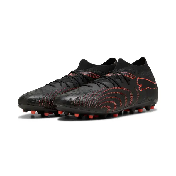 PUMA PUMA FUTURE 9 MATCH MG Football Boots Unisex, Sport, Black/Glowing Red/Strongray, 44