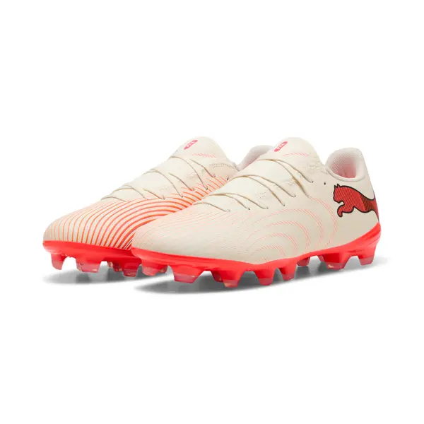 PUMA PUMA FUTURE 9 PLAY FG/AG Football Boots Unisex, Men, Sugared Almond/White/Ultra Red, 44