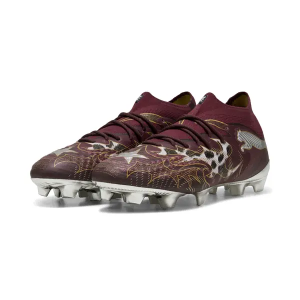 PUMA PUMA FUTURE 9 ULTIMATE CA DAL FG Football Boots Unisex, Sport, Aubergine/Dark Chocolate/Archive Gold, 44
