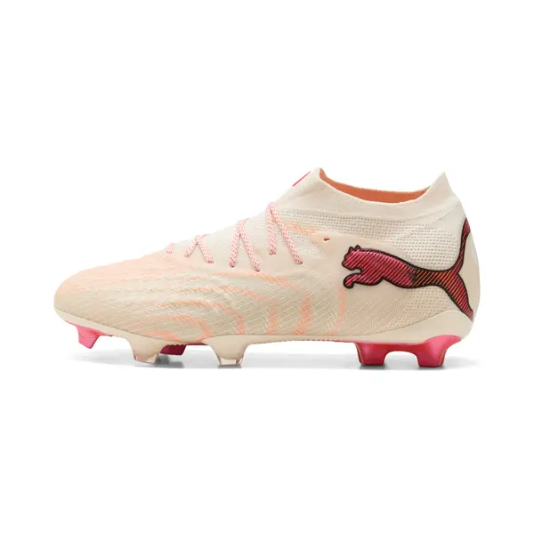 PUMA PUMA FUTURE 9 ULTIMATE FG Football Boots Unisex, Shoes, Sugared Almond/White/Ultra Red, 44