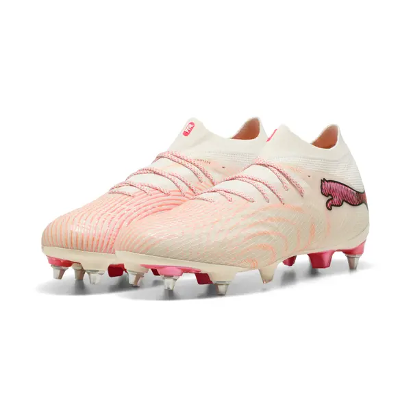 PUMA PUMA FUTURE 9 ULTIMATE MxSG Football Boots Unisex, Sport, Sugared Almond/White/Ultra Red, 44