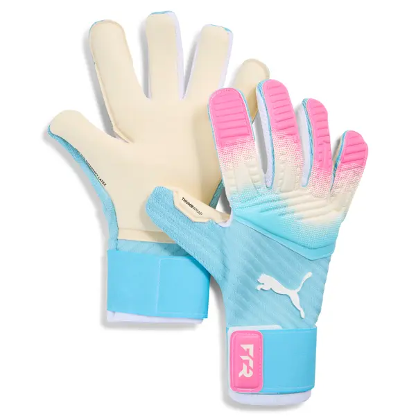 PUMA PUMA FUTURE Pro RE-CHARGE Goalkeeper Gloves Youth, Accessories, Sunset Pink/Hero Blue/White, 9.5