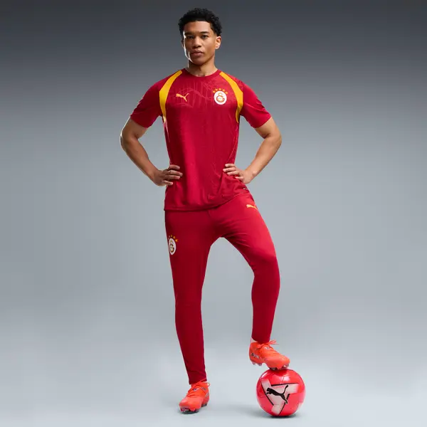 PUMA PUMA Galatasaray S.K. Slim Training Pants Men, Clothing, Dark Cherry/Summer Sunset, S