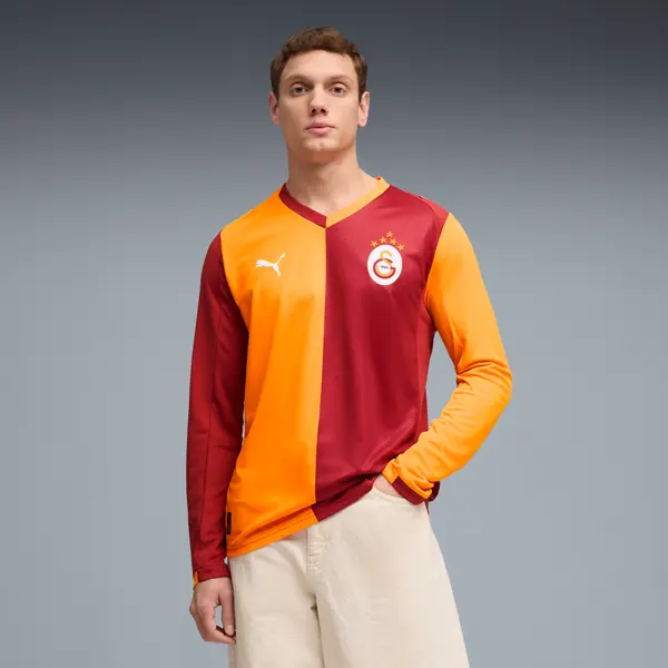 PUMA PUMA Galatasaray SK Long Sleeve Home Jersey Men, Men, Red Rhythm/Intense Orange, S