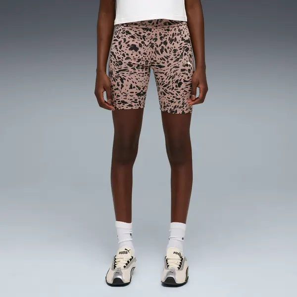 PUMA PUMA Graphic Animal Printed Short Leggings Youth, Clothing, Sandstone, 15-16Y
