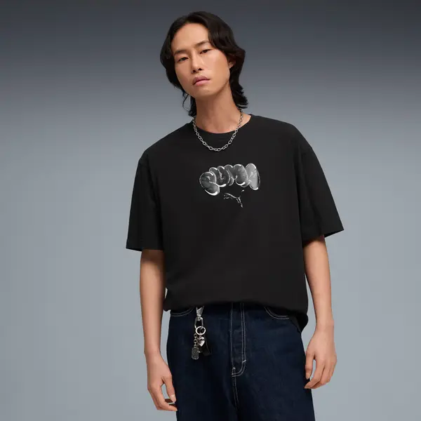 PUMA PUMA Graphic Balloon Art Relaxed Tee Men, Clothing, Black, S