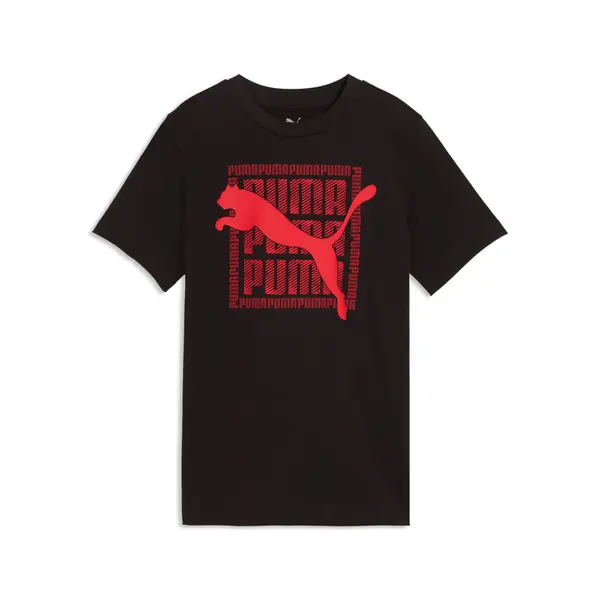 PUMA PUMA Graphic Cat Tee Youth, Shop, Black, 15-16Y