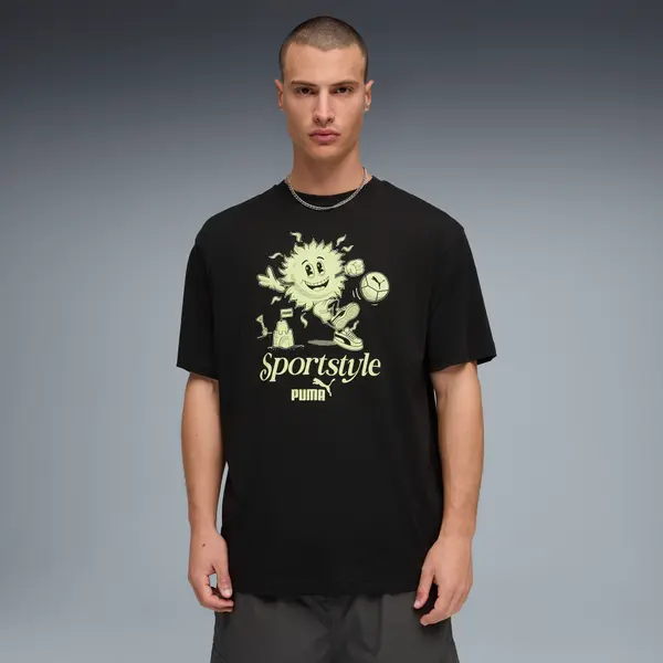 PUMA PUMA Graphic Sun Tee Men, Clothing, Black, S