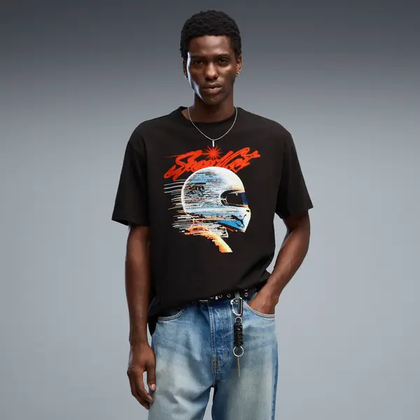 PUMA PUMA Graphics Speedcat Relaxed Tee Men, Men, Black, S