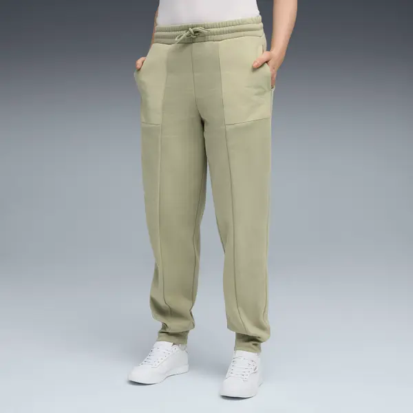PUMA PUMA HER High-Waist Sweatpants Women, Clothing, Lux Army, XXS